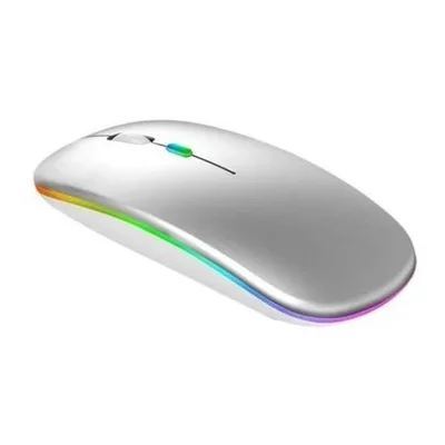Mouse Bluetooth Recarregável Para Tablet Pro 12,9 M1 - Prata