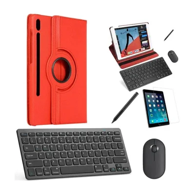 Capa 360 Verm Teclado, Mouse, Pel, Stylus Galaxy Tab S8 X706