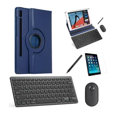 Capa 360 Azul Teclado, Mouse, Pel, Stylus Galaxy Tab S8 X706