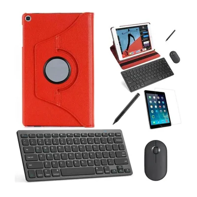 Capa 360 Verm Teclado, Mouse, Pel, Stylus Galaxy Tab A7 T500