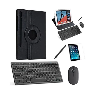 Capa 360 Preto Teclado, Mouse Pel, Stylus Galaxy Tab S8 X706