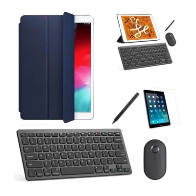 Capa Smart Azul Teclado, Mouse, Pel, Can Stylus Tablet 9 10.2