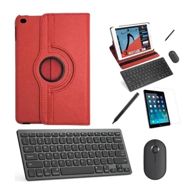 Capa 360 Verm Teclado, Mouse, Pel, Can Stylus Tablet 9 10.2