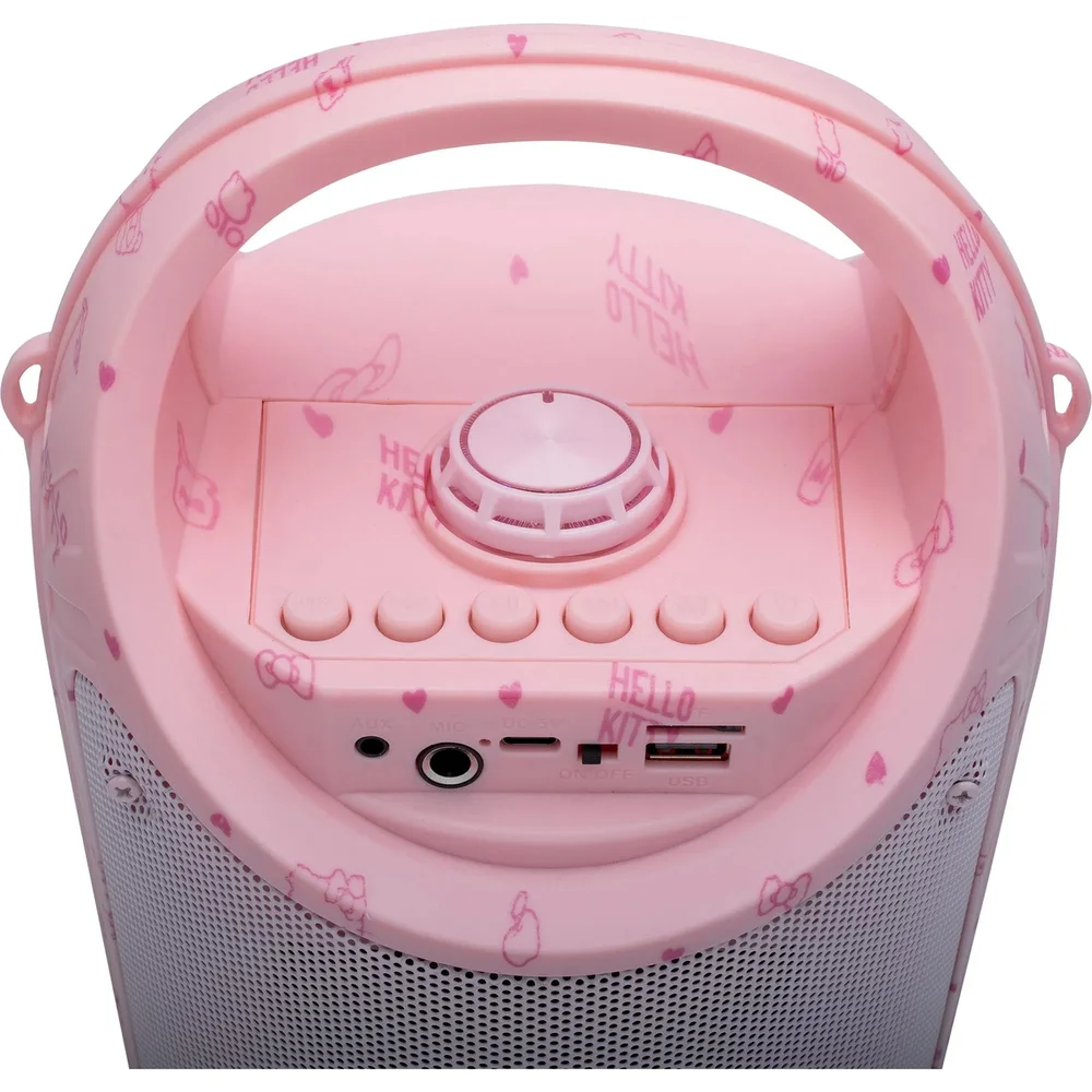 Imagem 5 de 5 do produto Caixa De Som Com Microfone Letron Hello Kitty 60w Rosa