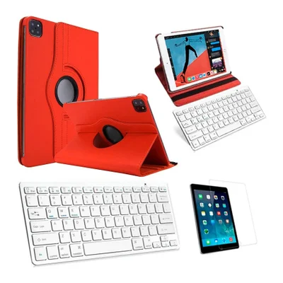 Capa/teclado/pel Para Tablet Pro 12,9" 2020/2021 Vermelho