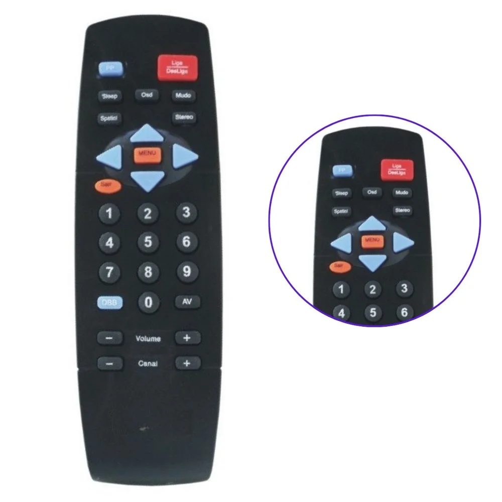 Imagem 2 de 2 do produto Controle Compatível Com Tv Philips Gx Tecla Sair 14,20,21,29