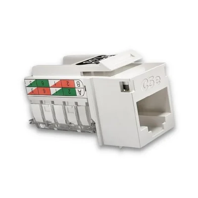 Conector Femea Para Cabo De Rede E Internet Rj45 Sohoplus Cat5e Branco 35050411