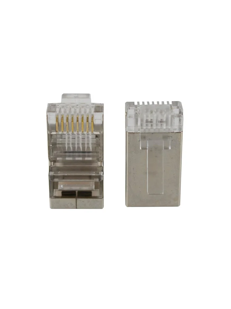 Imagem 2 de 5 do produto Conector Rj-45 Macho Evus C-103 Cat6 Blindado 100un.