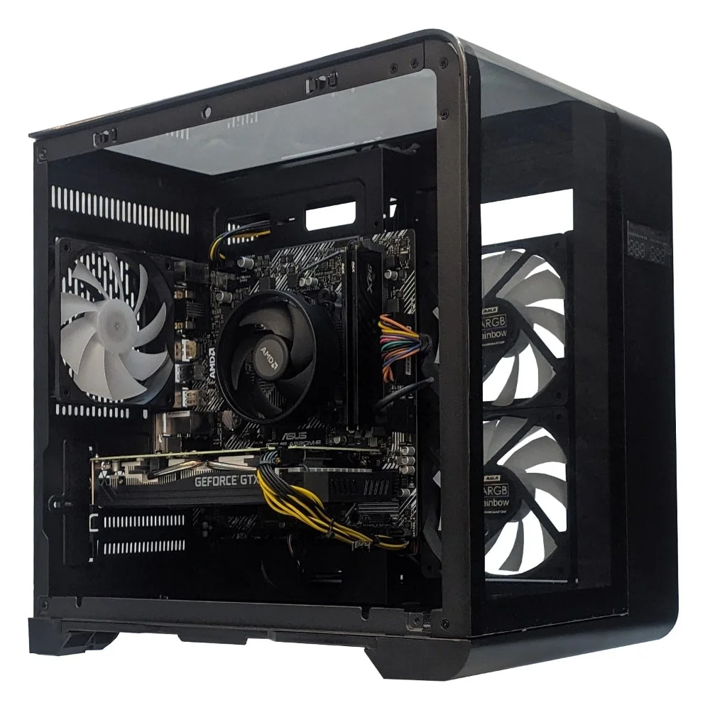 Computador Gamer Stream Amd - Aq 1003 As Dual Channel Amd Ryzen 5 5600 Nvidia Geforce Gtx 1660 Super 16gb Ddr4 (2x8GB) 512gb SSD C/3 Fans Linux - view 4