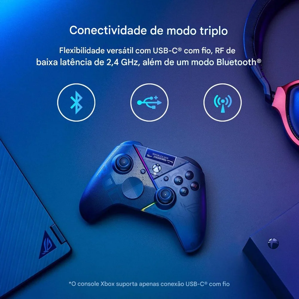 ROG RAKIRIK PRO コントローラー Asus Controle Xbox ROG Raikiri oficialmente licenciado, botões e