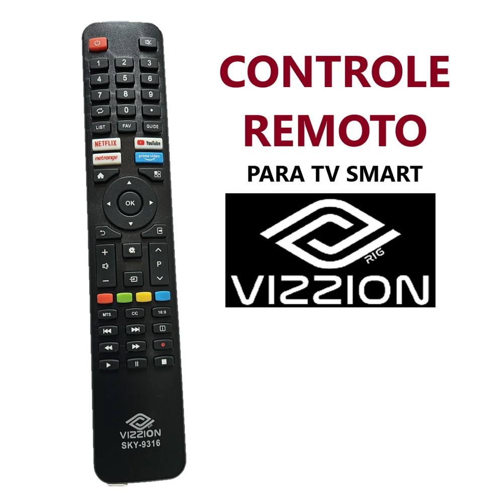 Imagem 2 de 3 do produto Controle Remoto Vizzion Tv Smart -9316