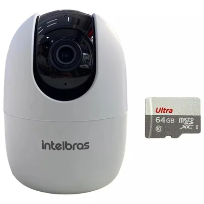 Câmera Ip 360 Full Hd Im4 Mibo Intelbras + Sd 128GB Ultra