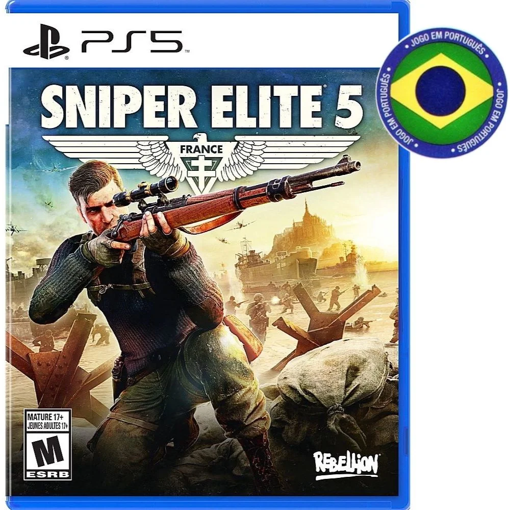 Sniper Elite 5 Ps5 Mídia Física Novo Lacrado Legendado Em Português Sniper Elite 5 Ps5 Mídia Física Novo Lacrado Legendado Em Português