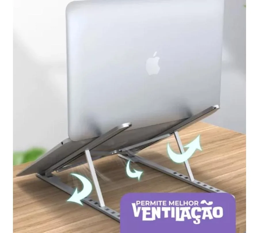 Imagem 4 de 5 do produto Suporte Para Laptop Universal - Cinza