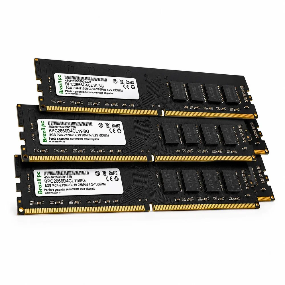Memoria Desk 8GB Ddr4 2666 Brazilpc Bpc2666d4cl19/8g Memoria Desk 8GB Ddr4 2666 Brazilpc Bpc2666d4cl19/8g