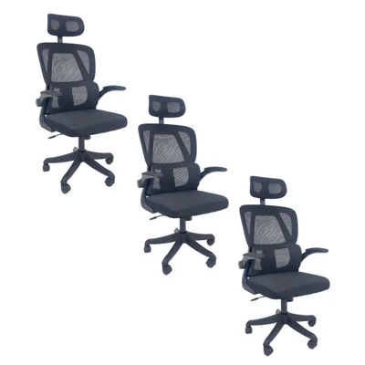 Cadeira De Escritório Presidente Executiva Oficial Legacy - Preto - 3