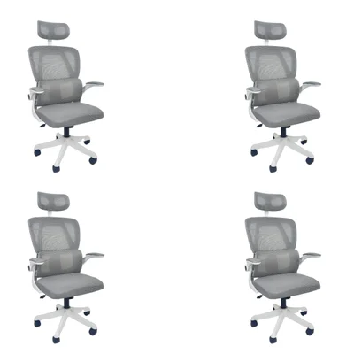 Cadeira De Escritório Presidente Executiva Oficial Legacy - Cinza - 4