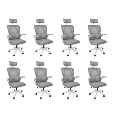 Cadeira De Escritório Presidente Executiva Oficial Legacy - Cinza - 8