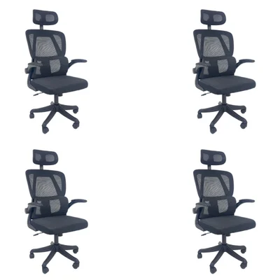 Cadeira De Escritório Presidente Executiva Oficial Legacy - Preto - 4