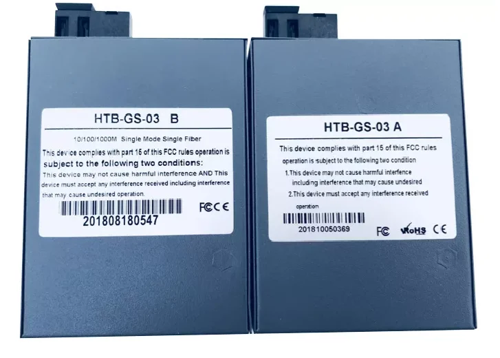 Imagem 4 de 4 do produto Conversores Mídia 10/100 Mbps (par A + B) Fibra Óptica