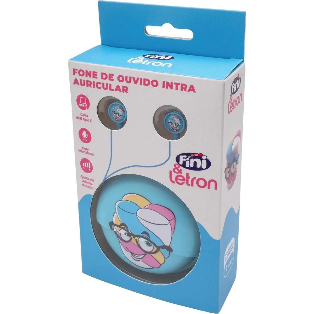 Imagem 3 de 5 do produto Fone De Ouvido Letron Marshmellow Azul
