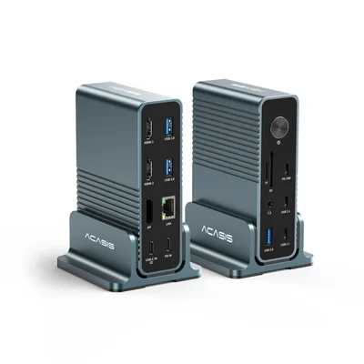 Dock Station Hub 15 Em 1 Usb-c Acasis WINDOWS & macOS