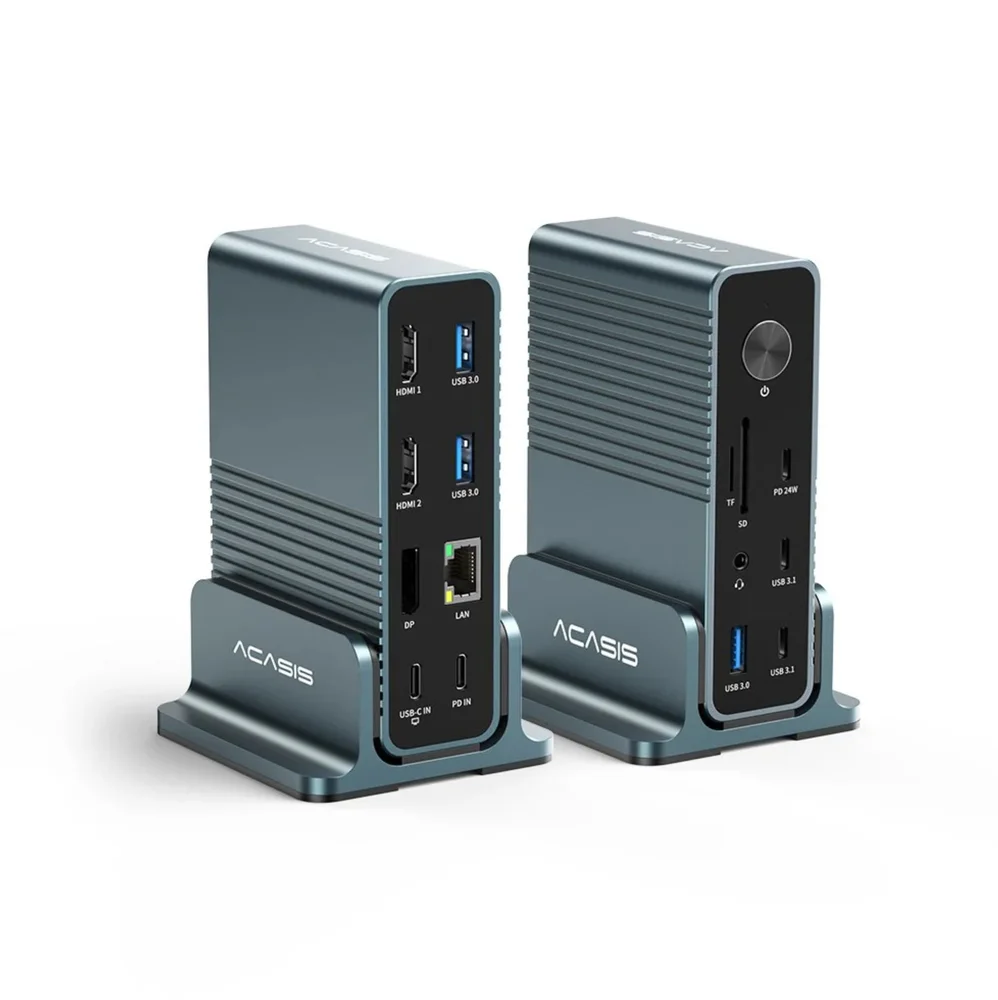 新品　ACASIS USB C ドッキングステーション 15-in-1 Amazon.co.jp: ACASIS USB C ドッキングステーション 15-in-1、最大3
