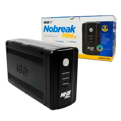 Nobreak Nhs Mini 4 90.b1.007101 Entrada Bivolt Saída 220v (700va/b.7ah)