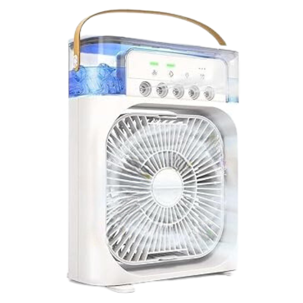 Ventilador Portátil De Mesa Mini Ar Condicionado Branco