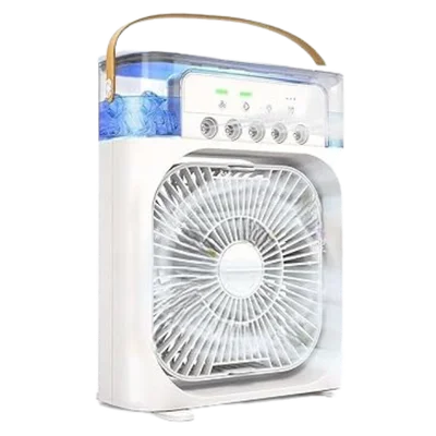 Ventilador Portátil De Mesa Mini Ar Condicionado Branco