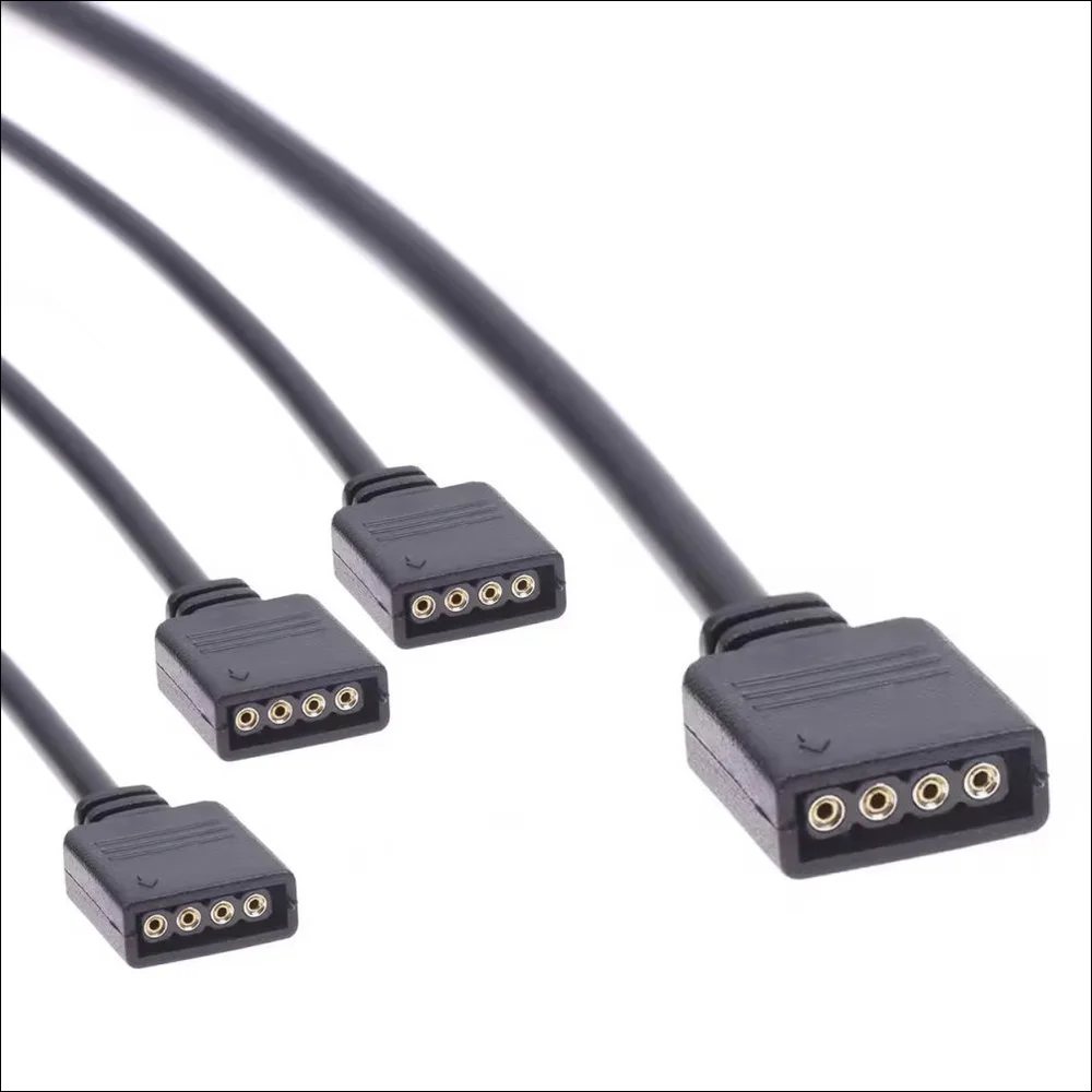 Imagem 3 de 5 do produto Cabo Divisor RGB 1 Para 3 12v 4 Pinos RGB 30cm – Extensor Para Fans E Fitas LED