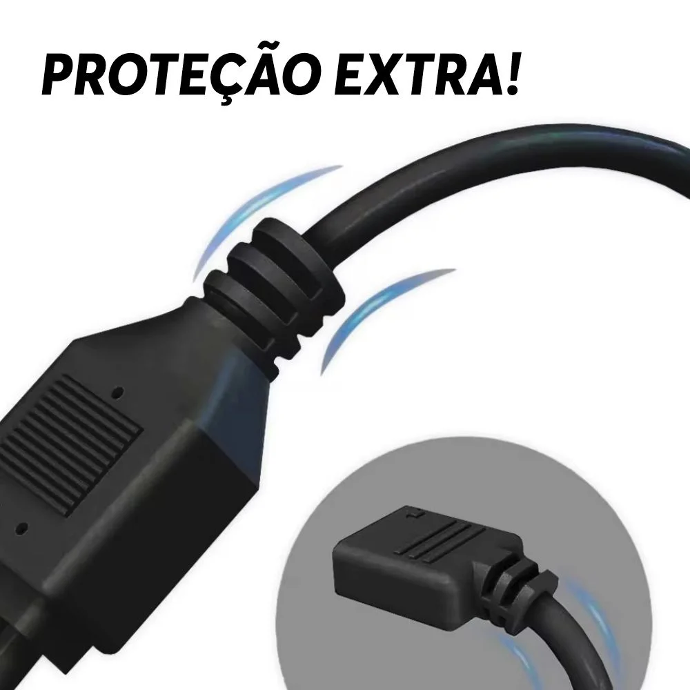 Imagem 2 de 5 do produto Cabo Divisor RGB 1 Para 4 12v 4 Pinos RGB 30cm – Extensor Para Fans E Fitas LED
