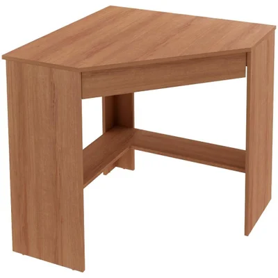 Escrivaninha Mesa Escritorio De Canto 76,5 Cm Amendoa