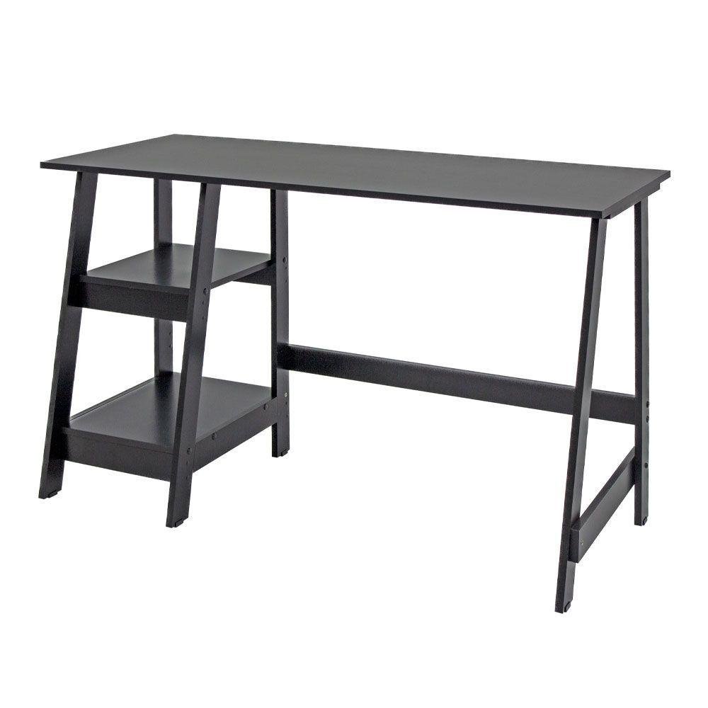 Mesa Escritório Escrivaninha Ditália Mc-190 Preto