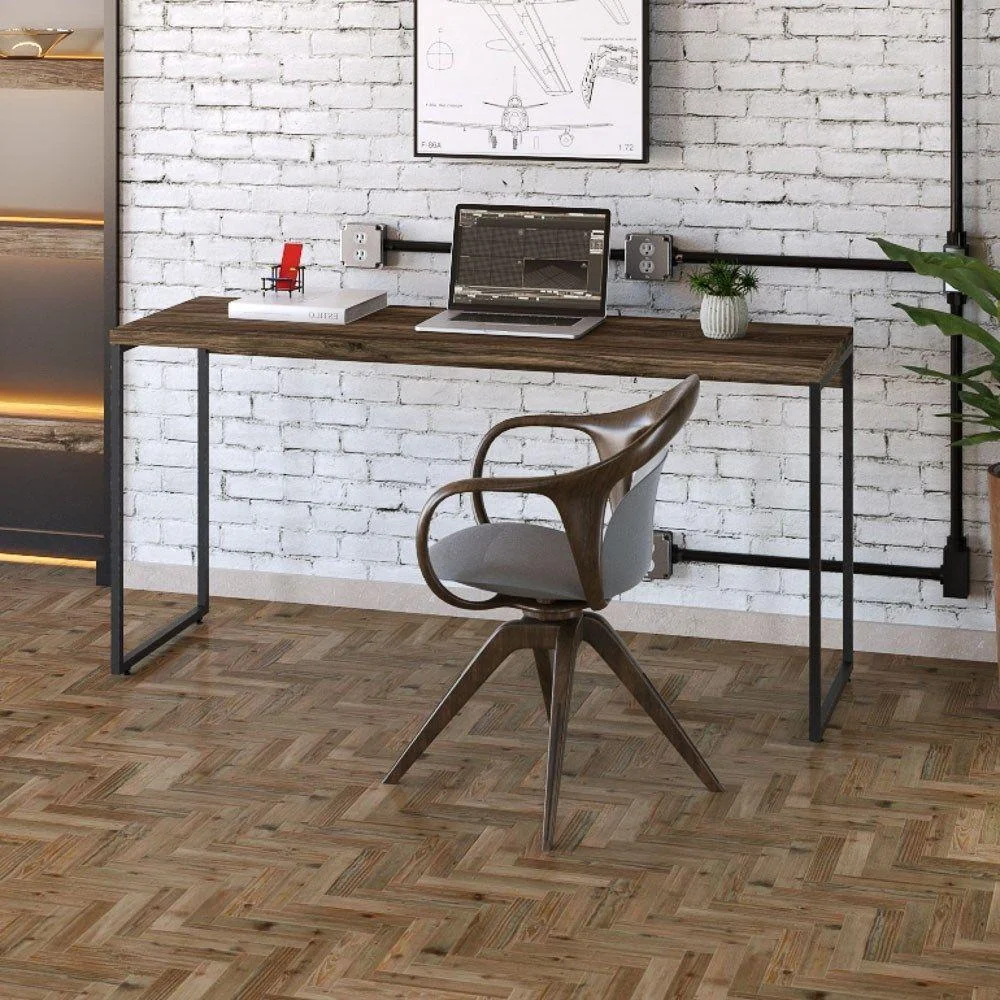 Imagem 2 de 4 do produto Mesa De Escritório Escrivaninha 150cm Dynamica Industrial C08 Carvalho Dark