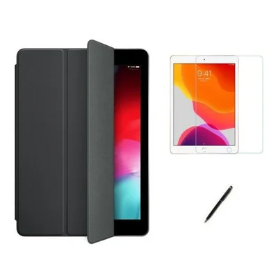 Kit Capa Smart Case Tablet 9a Geração 10.2 /can/pel - Preto