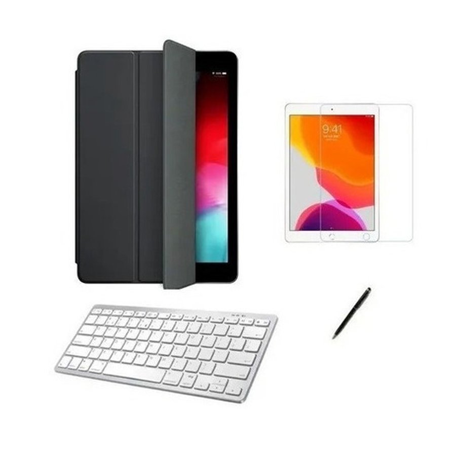 Kit Capa+ Teclado+ Película+ Caneta Para Tablet 9 Geração