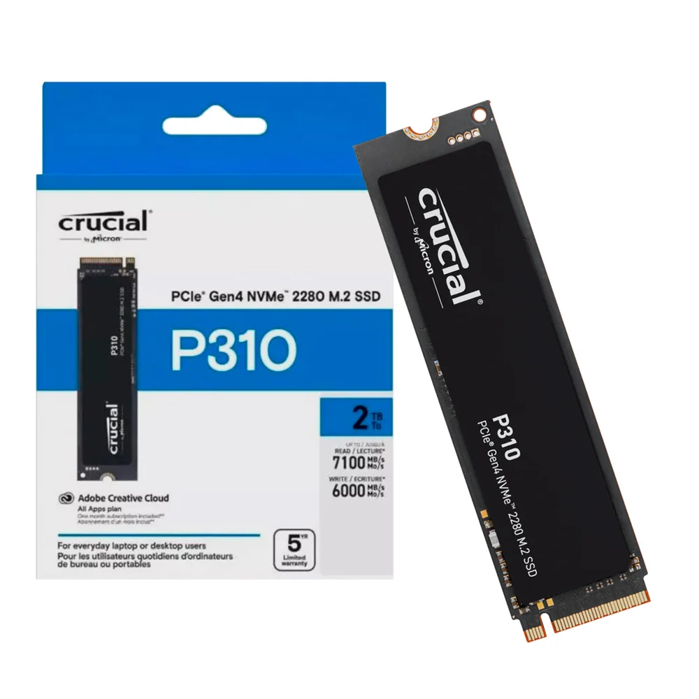 Crucial SSD 2TB 　CT2000P310SSD8 Crucial P310 2TB PCIe Gen4 NVMe 2280 M.2 SSD | CT2000P310SSD8