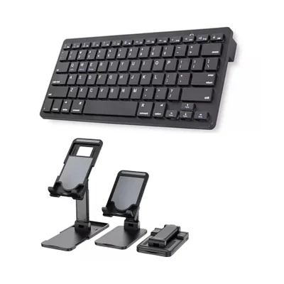 Teclado Bluetooth Galaxy A7 Lite T200/t225+ Sup Apoio Preto