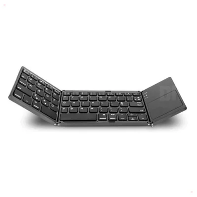 Teclado Bluetooth Dobrável Touchpad Para Celular Tablet PC