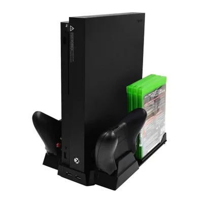 Suporte Base Vertical 4 Em 1 XBOX One X Com Cooler