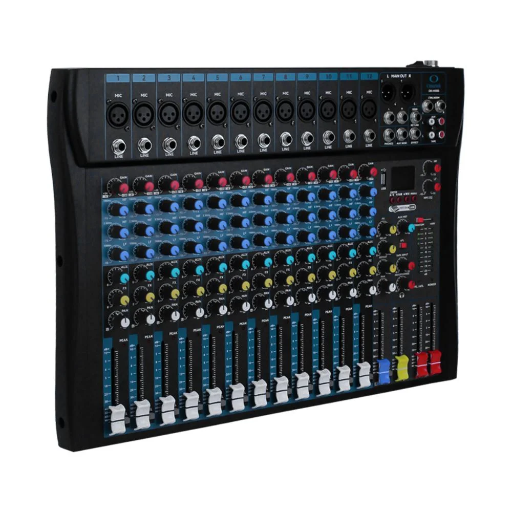 Imagem 5 de 5 do produto Mesa De Som Profissional 12 Canais Usb Mp3 Display Com Equalização Por Canal