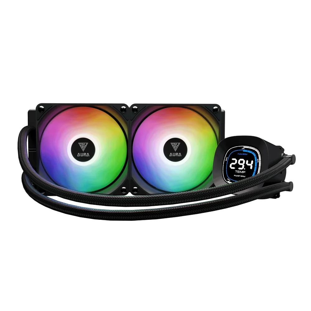 Water Cooler Gamdias Aura Gl 240 Digital Preto ARGB 240mm Water Cooler Gamdias Aura Gl 240 Digital Preto ARGB 240mm