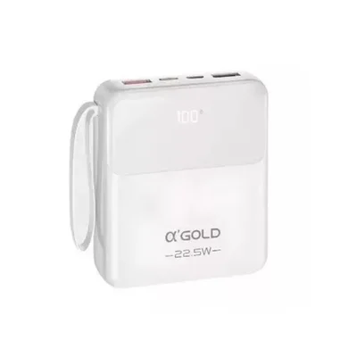 Carregador Portátil Power Bank 10000mah Turbo Android E Ios Cor:branco