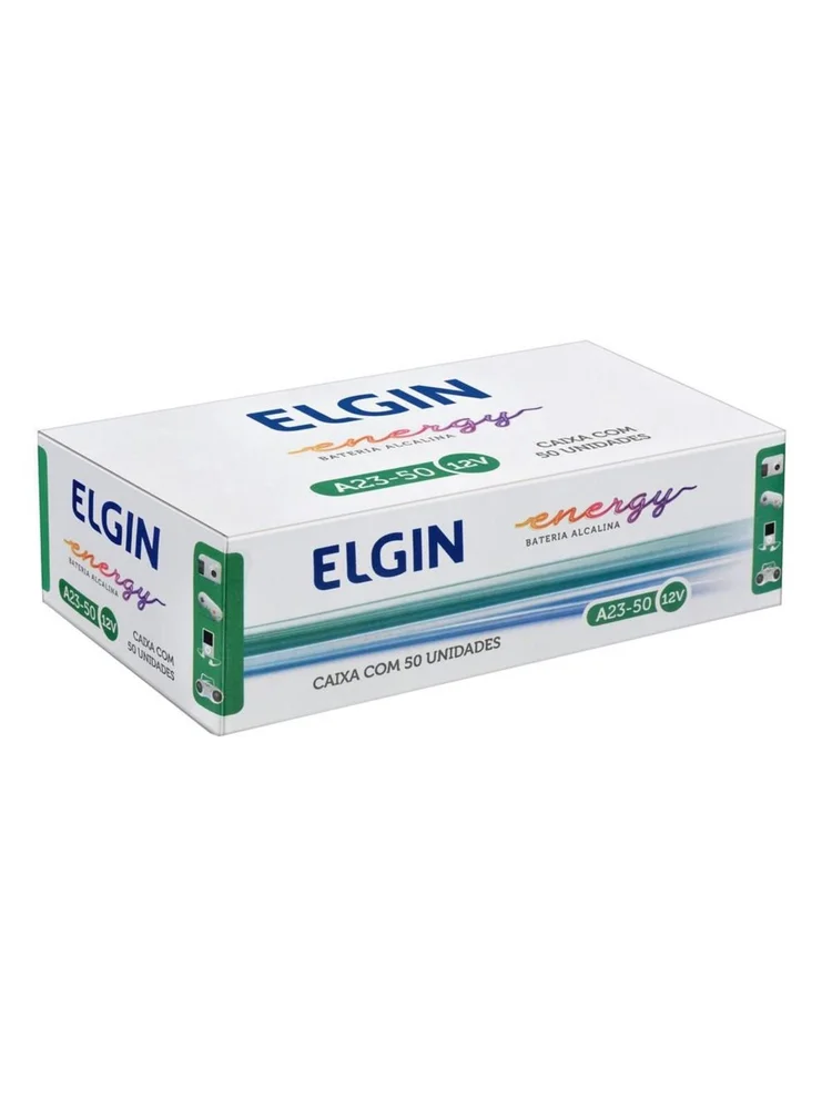 Elgin Bateria Alcalina 23a 12v Embalagem 50 Uni