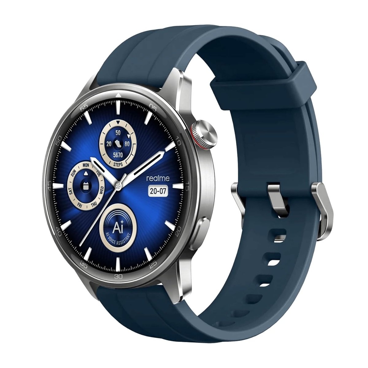 Smartwatch Realme Watch S2, Gps Integrado, Chamadas Bluetooth,tela 1.43 AmoLED, Ip68, Prata