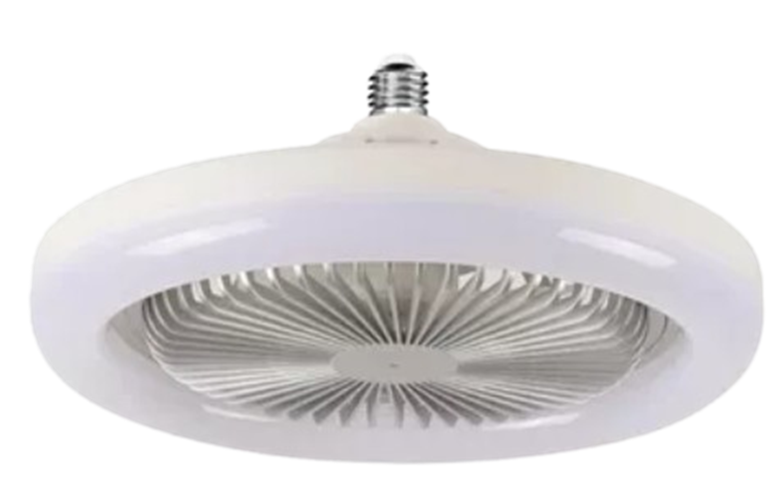 Luminária Lâmpada E27 Ventilador Teto 36w Led Rgb Branco Bivolt