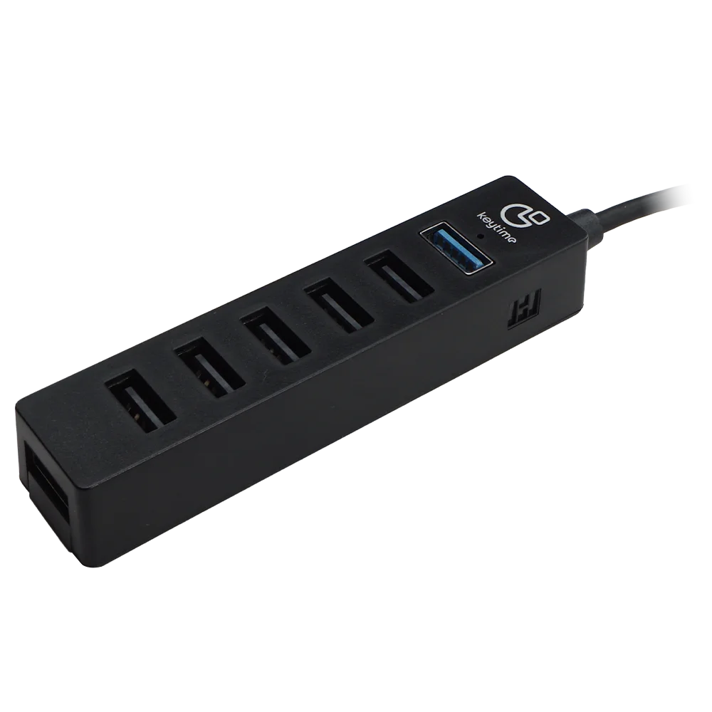 Imagem 3 de 4 do produto Adaptador Usb 7 Em 1 Keytime Data Port Usb 6 Usb 2.0 1 Usb 3