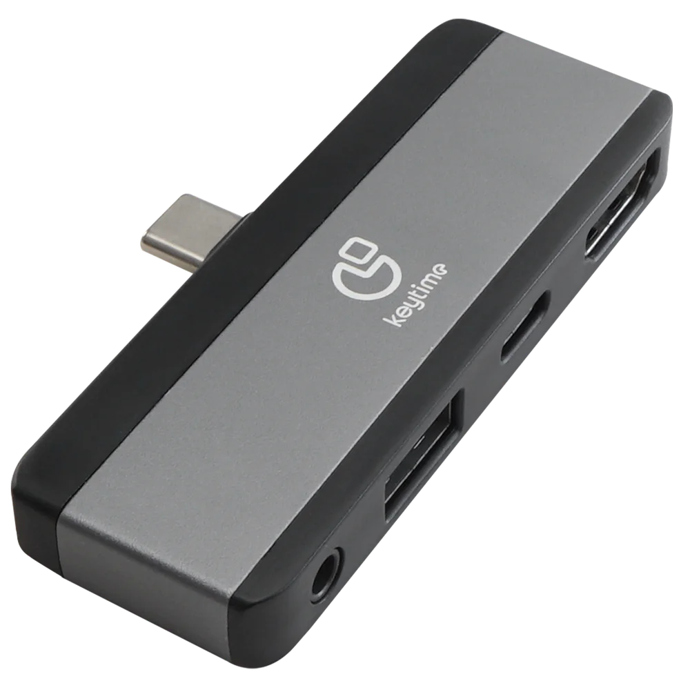 Imagem 5 de 5 do produto Adaptador Usb 5 Em 1 Keytime Hub Station Usb-c/hdmi/usb-c/p3