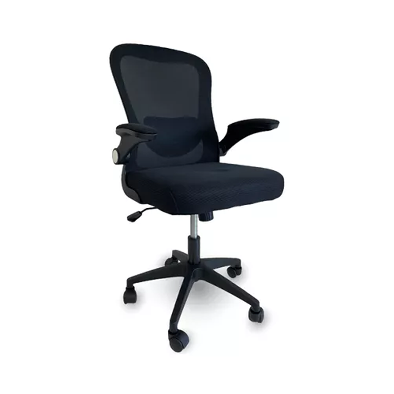 Cadeira Escritório Ergonômica C7 Neo Pure com Encosto Tela Mesh e Base Giratória - Preta